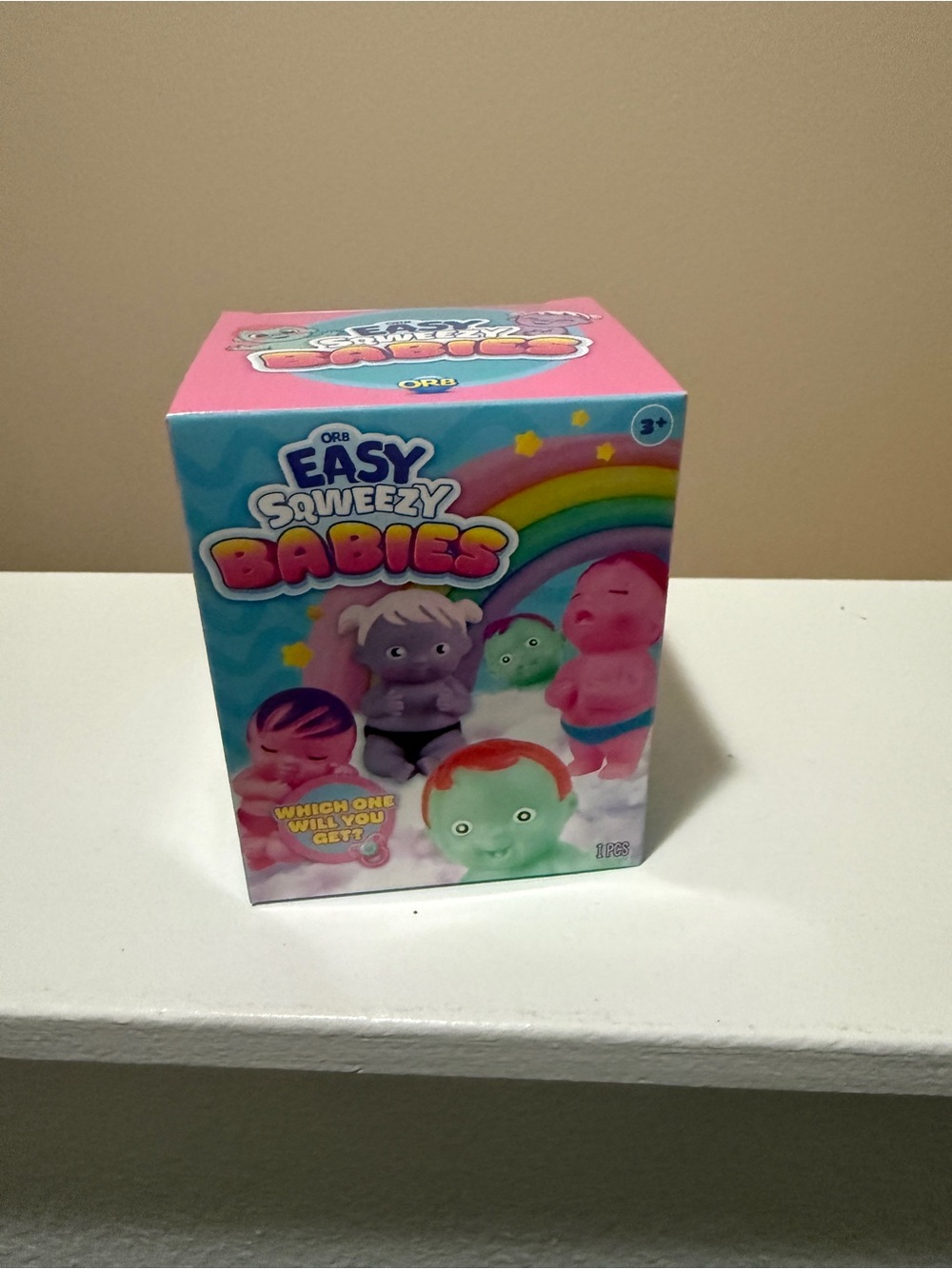 ORB Easy Squeezy Babies - Pink Collectible Kids Plush Toy
